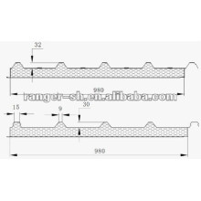 EPS Sandwich Panel Produktionslinie für Gipskartonplatten oder Dach Panel Herstellung